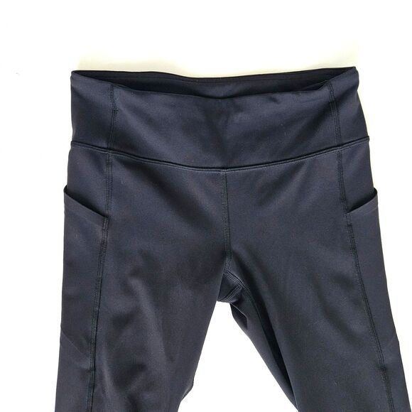 Lululemon Pace Rival Crop Full-On Luxtreme 22" Womens Size 4 Black - Picture 4 of 15